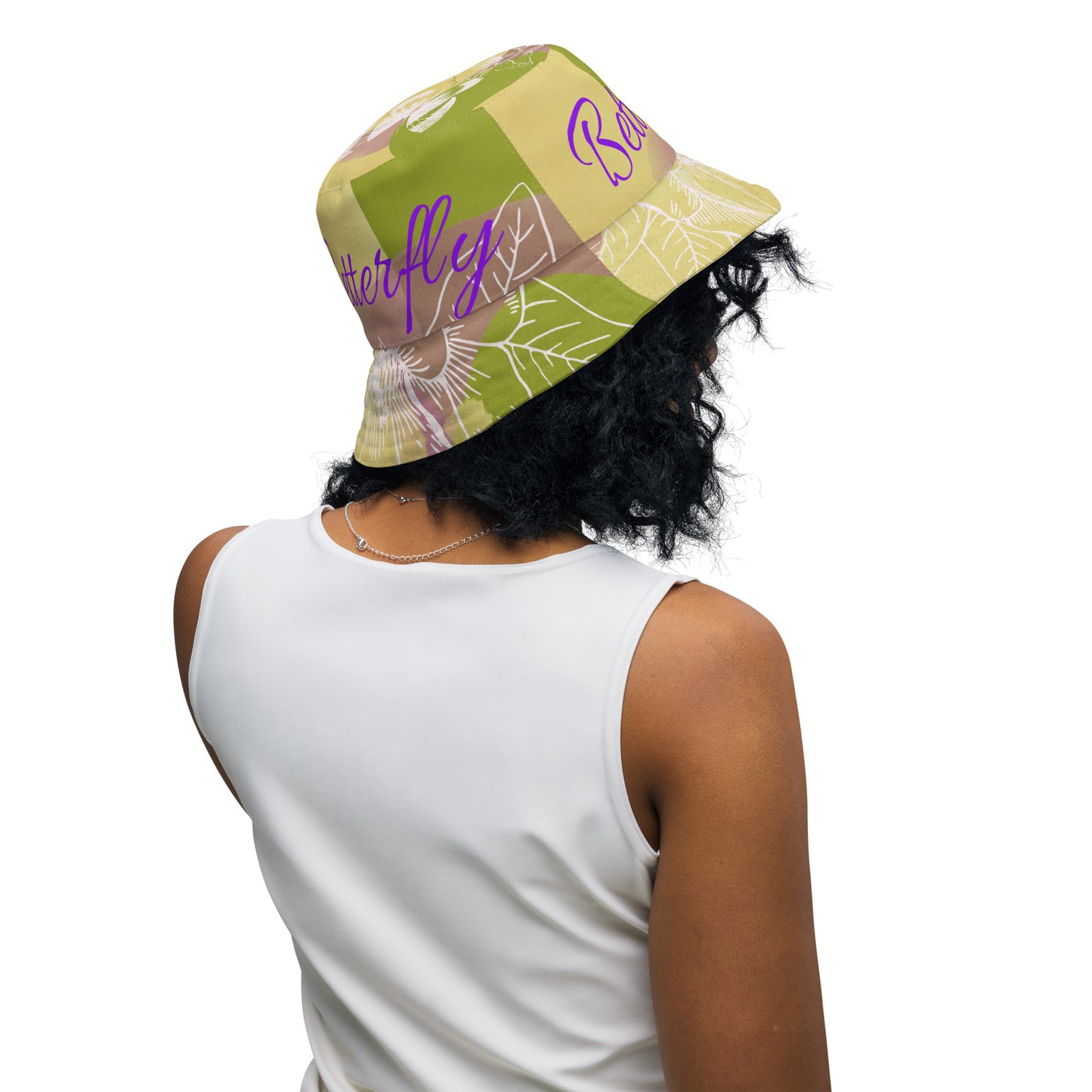 BETTERFLY WHITE Reversible bucket hat