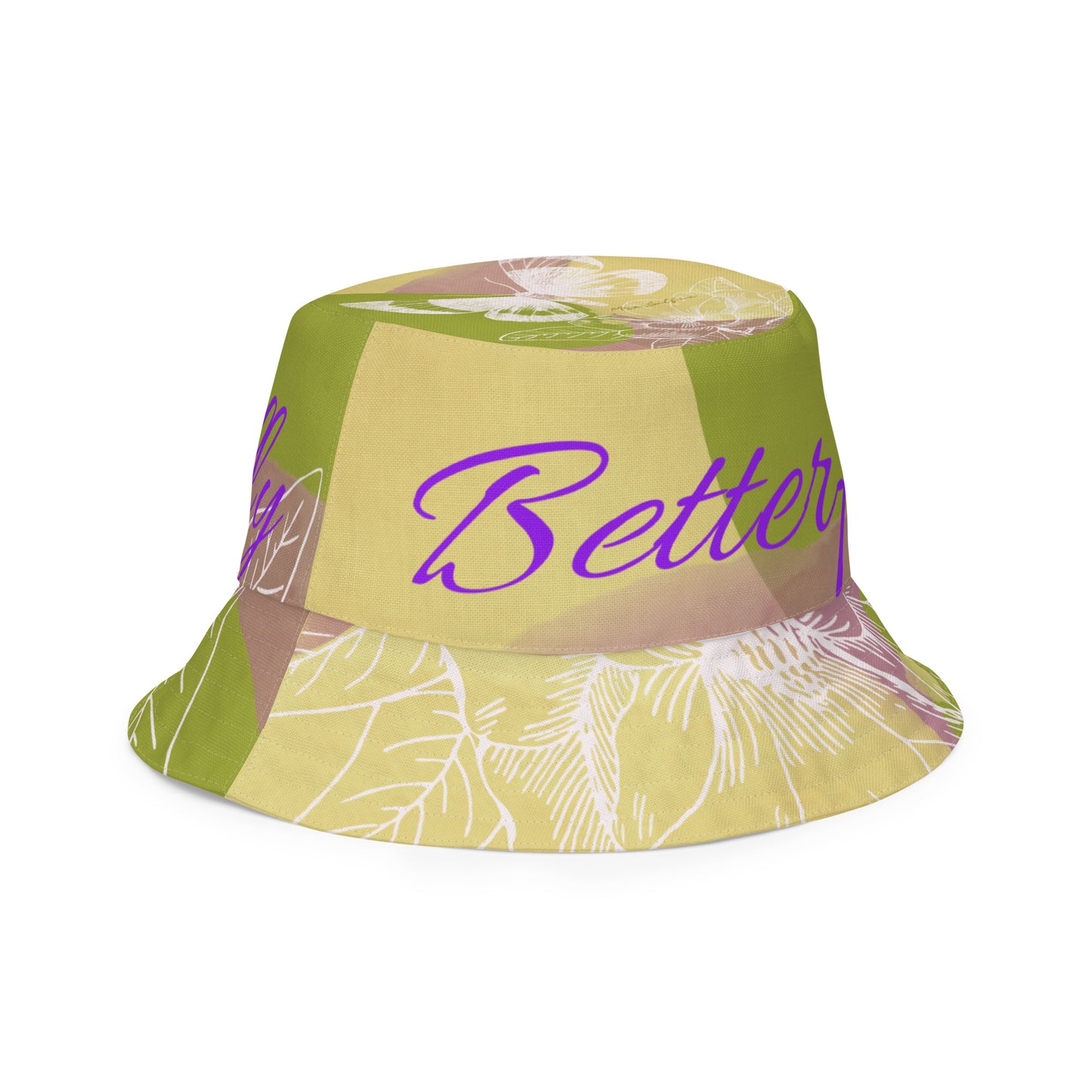 Betterfly White Reversible bucket hat